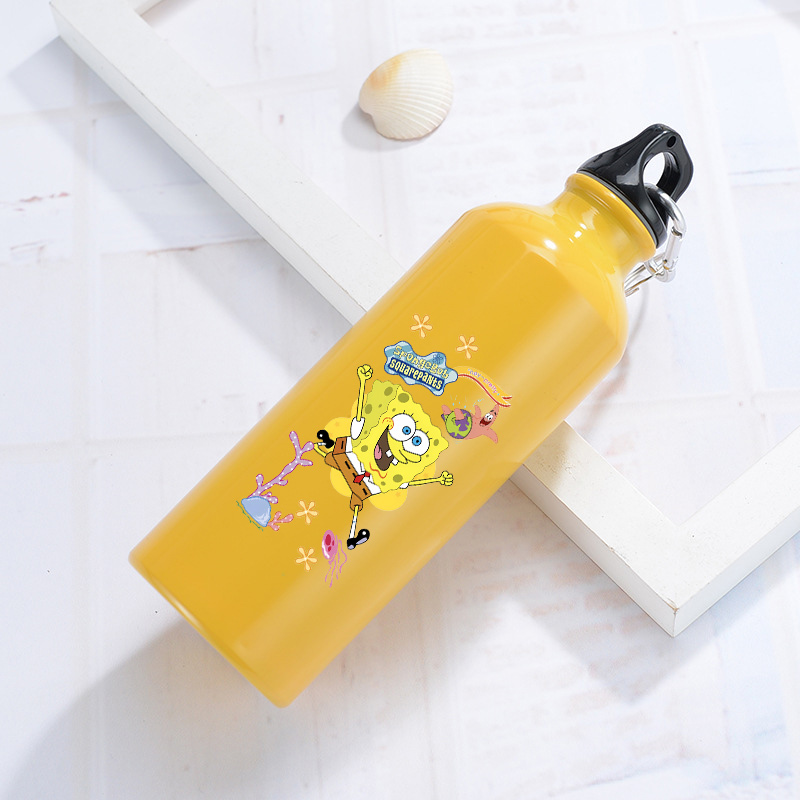 Running Gear Water - SpongeBobs Aluminium-Wasserflasche für Outdoor, Fahrrad und