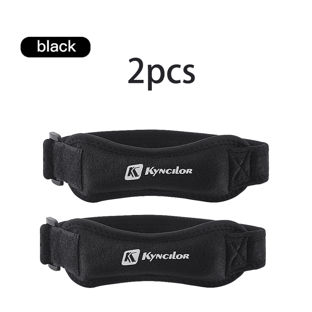 Knee Support Brace - 2 Stück verstellbare Knie-Patella-Stützgurte, atmungsaktive Sport-Kniebandage