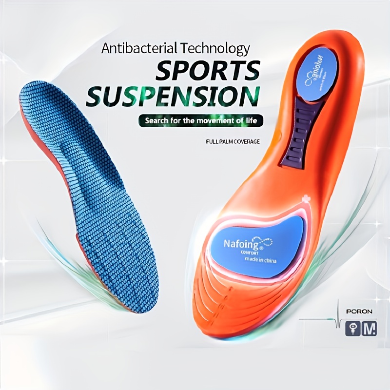 Insole Arch Support - EVA Stoßdämpfung Komfortable Atmungsaktive Einlegesohle Atmungsaktiv,