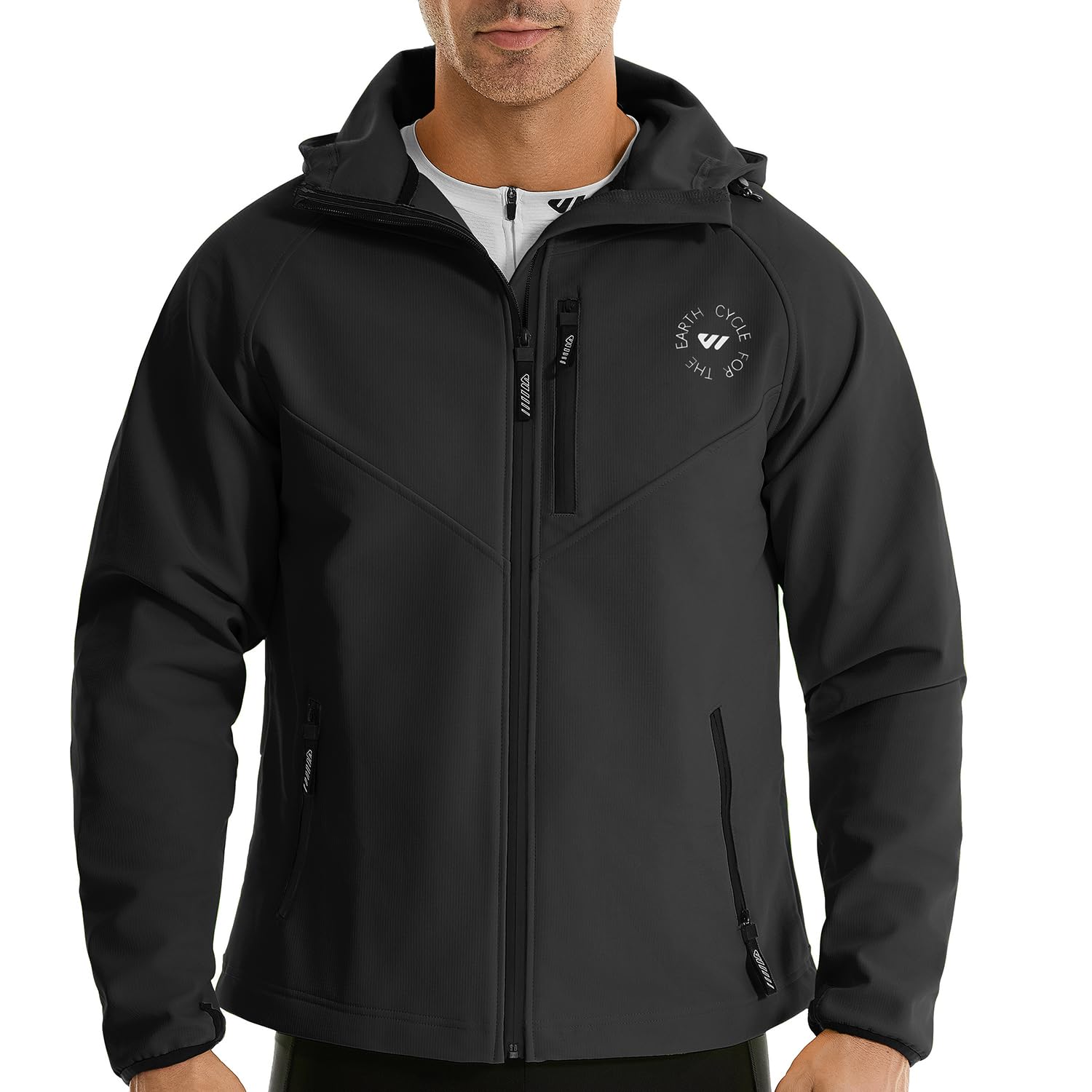Running Gear For Winter - Wulibike Winter-Radjacke für Herren, wasserdichte Laufjacke
