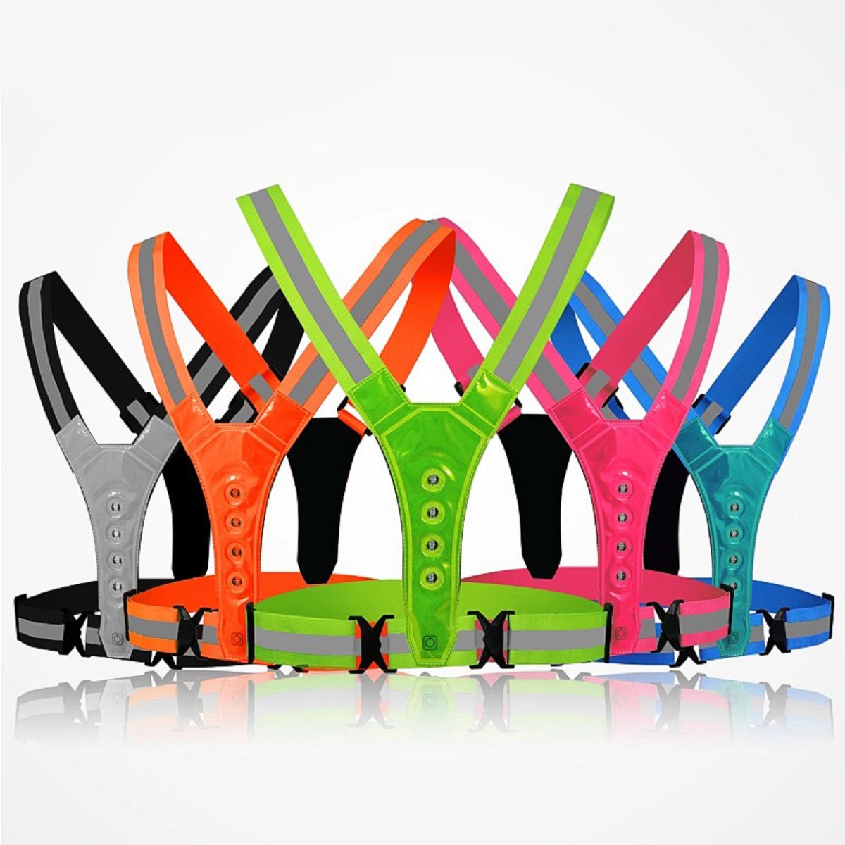 Running Gear Cool - Verstellbare LED-Lauf- und Fahrrad-Sicherheitsweste für Damen