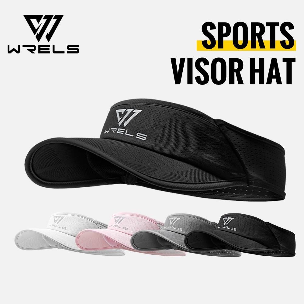 Running Gear Hat - WRELS Sommer-Sonnenhut ohne Schirm, rutschfester Kühl-Visor,