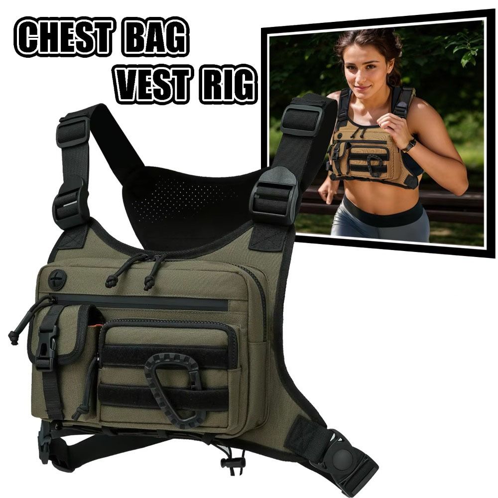 Running Gear Water - Verstellbare Sportweste-Tasche, multifunktional, leicht, multifunktionale Brusttasche,