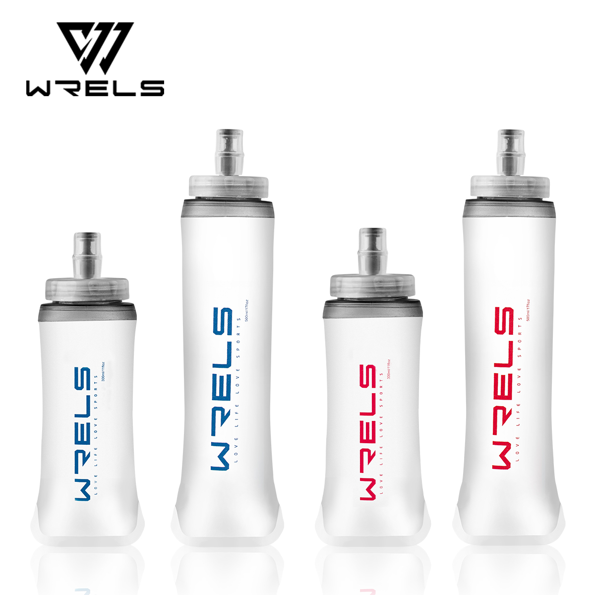 Running Gear Water - WRELS Weiche Trinkflasche aus TPU, Auslaufsicher,