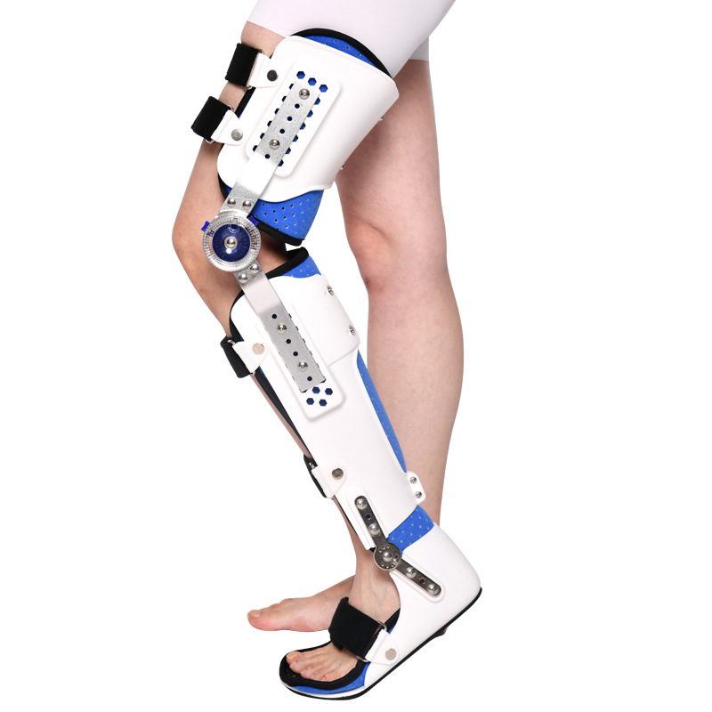 Knee Support Brace - Verstellbare Knie-Knöchel-Fuß-Orthese (KAFO) Bein-Stützorthese für Patella,