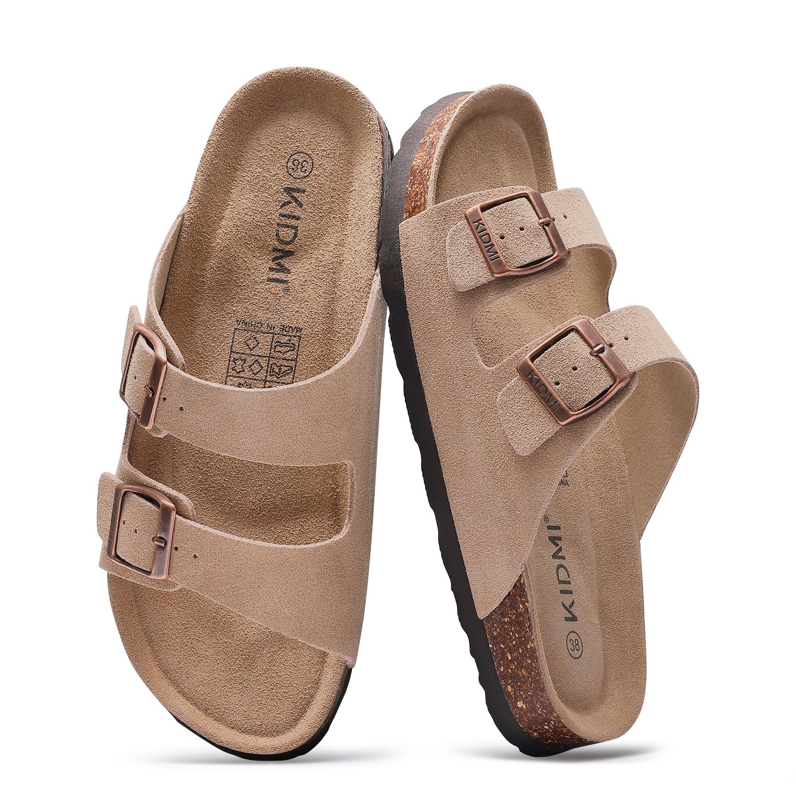 Insole Arch Support - Litfun Klassische Kork-Sandalen für Damen und