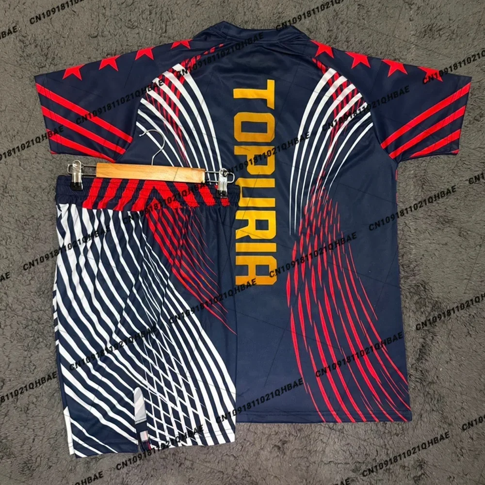 Running Gear Men - Sommer-Top-Boxer-MMA-Oktagon-Käfig Ilia Topuria T-Shirt-Shorts-Set Herren Sport-Trainings-Laufset