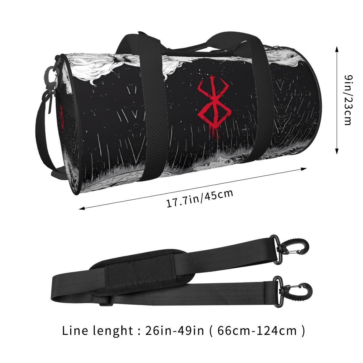 Japan Anime Bereserk Sporttasc – Running Gear Bag Bewertung und Preis