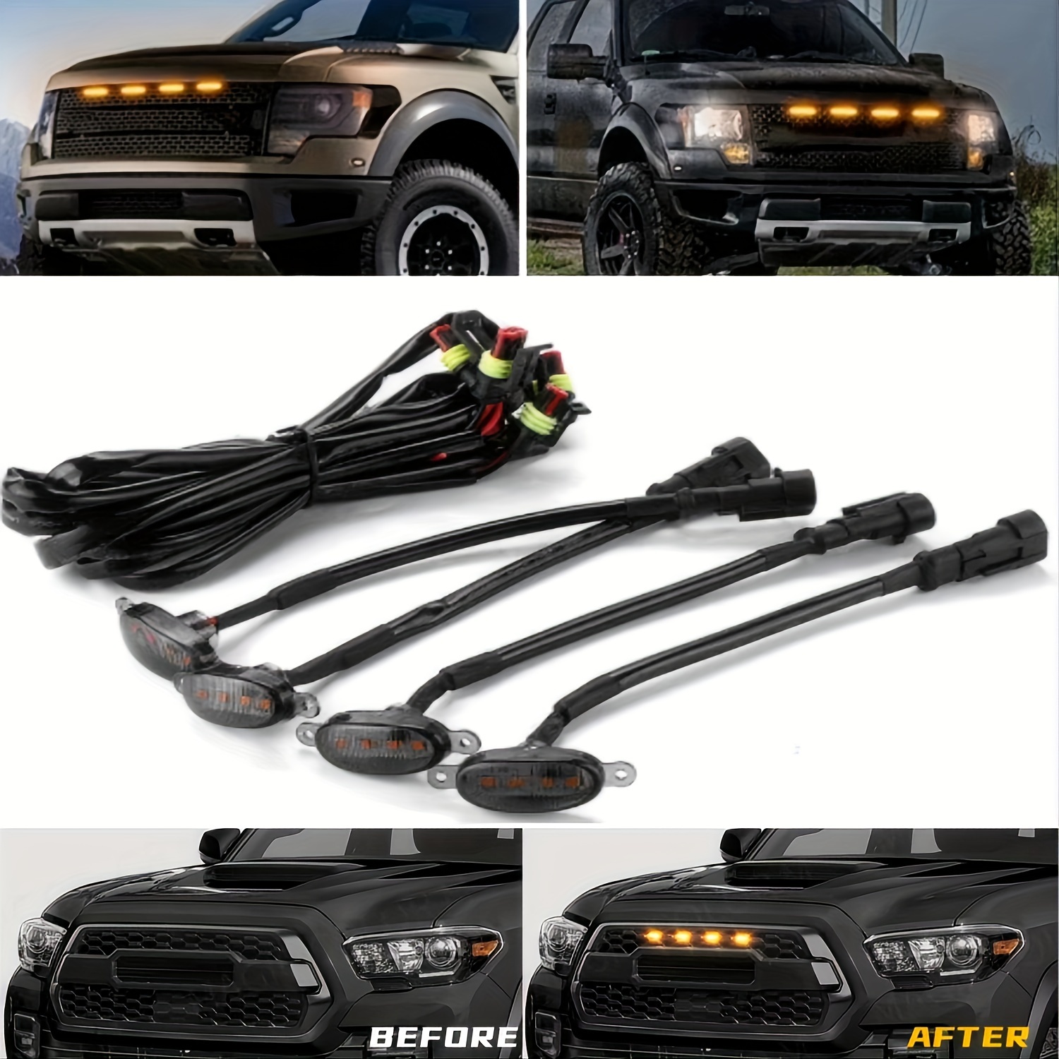 4-teiliges Set Auto-LED-Kühler – Running Gear Accessories Bewertung und Preis